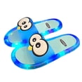 thumbnail image 4 of Samdudou Womens Slide Sandals Open Toe Slip On Flat Slippers Fun LED Light Up Sole Cute Cartoon Penguin Design Novelty Indoor Outdoor House Shoes Casual Footwear, 4 of 6