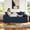 Navy Blue, variant on 75 inch Cloud Boneless Couch for Living Room 3-Seater with Pillows, Oversized Sofa Sleeper with Deep Seat Corduroy Sofa in A Box, No Assembly Required, Gray