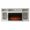 White, variant on Afuera Living 65" Black TV Stand with 30" 3-Sided Fireplace for 43"-75" TVs