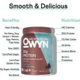 thumbnail image 3 of OWYN Plant Based Protein Powder, 20g Protein, Dark Chocolate, 1.1 lbs, 3 of 5