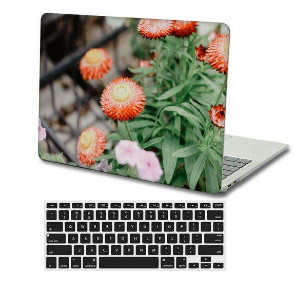 KSK KAISHEK Plastic Hard Case Cover Only for 2017-2014/2013//2012/2011/2010 Rel. Old Version MacBook Air 13 inchs No Touch + Black Keyboard Cover Model: A1466/A1369 Rose series 0116