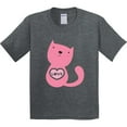 thumbnail image 3 of Inktastic Love Cat 2 Youth T-Shirt, 3 of 5
