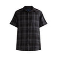 thumbnail image 5 of George Men's & Big Men's Microfiber Button Up Shirt with Short Sleeves, Sizes S-3XL, 5 of 5