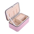 thumbnail image 1 of HAMPPLIES Organizador De Joyería Portátil Rosa Con Compartimentos Protectores Para Viaje, 1 of 8