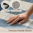 thumbnail image 6 of ODIKA 3'x5' Washable Area Rug Bulk Farmhouse Distressed Abstract Patchwork Panels Brushstroke for Hallway, Laundry Room, Non-Slip, Flatweave, Easy Care, 6 of 7