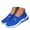 Blue, variant on Women's Woven Orthopedic Breathable Soft Shoes Arch Support, Diabetes Foam Shoes Walking Anti-Skid Sports Shoes