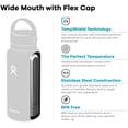 thumbnail image 2 of Hydro Flask Water Bottle - Stainless Steel & Vacuum Insulated - Wide Mouth 2.0 with Straw Lid - 20 oz, Hibiscus, 2 of 7