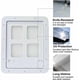 thumbnail image 4 of Puerta mosquitera blanca para perros (tamaño exterior 29 cm x 24 cm), puerta mosquitera para mascotas con cerradura para perros y cachorros,, 4 of 5