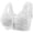 White, variant on Wireless Backless Bra for Women with Convertible Transparent Shoulder Straps and Comfortable Support