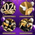 thumbnail image 4 of Golden Theme Happy New Year Banner Sparkling Crystal 2026 New Year Display Glittering Stars Gold Balloons New Year Backdrop for New Year Party 2026 Celebration Indoor Decoration, 4 of 9