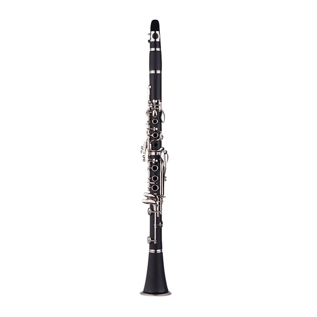 ABS 17-Key Clarinet Bb Flat with Carry Case Gloves Cleaning Cloth Mini Screwdriver Reed Case 10pcs Reeds Woodwind Instrument