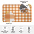 thumbnail image 3 of Orange Plaid Door Mat Indoor Outdoor,Gradient Geometric Buffalo White Checkered Non Slip Welcome Mat with Rubber Backing,Absorbent Fabric Front Door Mats Entryway Rug for Home Patio Entrance 18"x30", 3 of 9