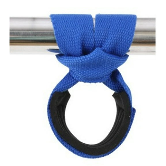 HEATSHAKING Lifting Wrist Straps Blue Sponge Cotton Fiber Woven 2Pcs 7.1x2.0x0.8In