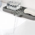 thumbnail image 1 of 2X Silicone Kitchen Soap Tray, Sink Tray Drain Sponge Rack, Sink Storage Tray, Used for Sponge Soap Dispenser Scrubber, 1 of 7