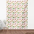 thumbnail image 3 of Summer Sofa Upholstery Fabric by the Yard, Seasonal Colorful Pattern with Ice Cream Fruits Dots Strawberries Little Hearts, Decorative Fabric for DIY & Home Accents, 1 Yard, Multicolor by Ambesonne, 3 of 4