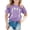 Purple, variant on Toddler Girls Short Sleeve T-Shirts Crewneck Tops Easter Graphic Print T Shirt Top Size 2-3T , White