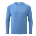 thumbnail image 5 of T-Shirt de Protection anti-UV 50+ pour Hommes 2023, Col Rond, Manches Longues, Pêche, Randonnée, Entraînement, Extérieur, 5 of 5