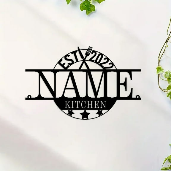 Custom Kitchen Metal Wall Art, Personalized Metal Signs, Custom Kitchen Wall Decor, Customizable Kitchen Sign, Housewarming gift