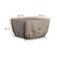 thumbnail image 2 of Outdoor Fire Pit Table Covers - 600 D, 100% Waterproof, UV & Weather Resistant Gas Fire Pit Cover with Air Pockets and Drawstring for Snug fit (30" L x 30" W x 12" H, Fab Light Sand), 2 of 6