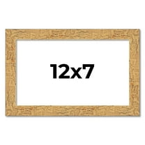 12x7 Frame Beige Real Wood Picture Frame Width 1.25 inches | Interior Frame Depth 0.5 inches |