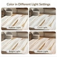 thumbnail image 7 of ODIKA 8'x10' Washable Area Rug Beige Cream Abstract Stripe Wave Marbled Brushstroke Textured for Dining Room, Large Office, Lounge, Non-Slip Chair-Friendly Mat, 7 of 7