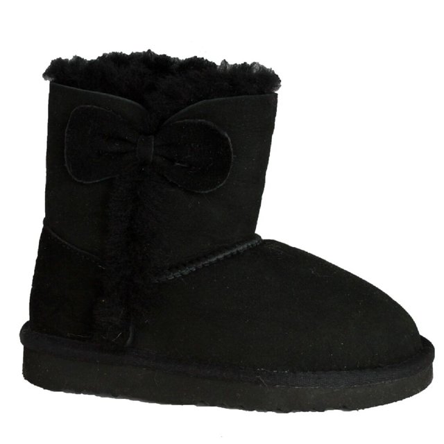 Eastern Counties Leather Boys/Girls Coco Bow Detail Sheepskin Boots
