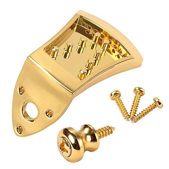Triangle Tailpiece Mandolin Screws Strap Buttons Cap for 8 Strings Mandolin Lovers 56x44.5x8.8mm