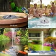 thumbnail image 4 of Bomba de fuente de baño solar para pájaros, bomba de fuente de agua con energía solar flotante independiente para baño de pájaros, jardín, estanque, piscina, al aire libre, 4 of 5