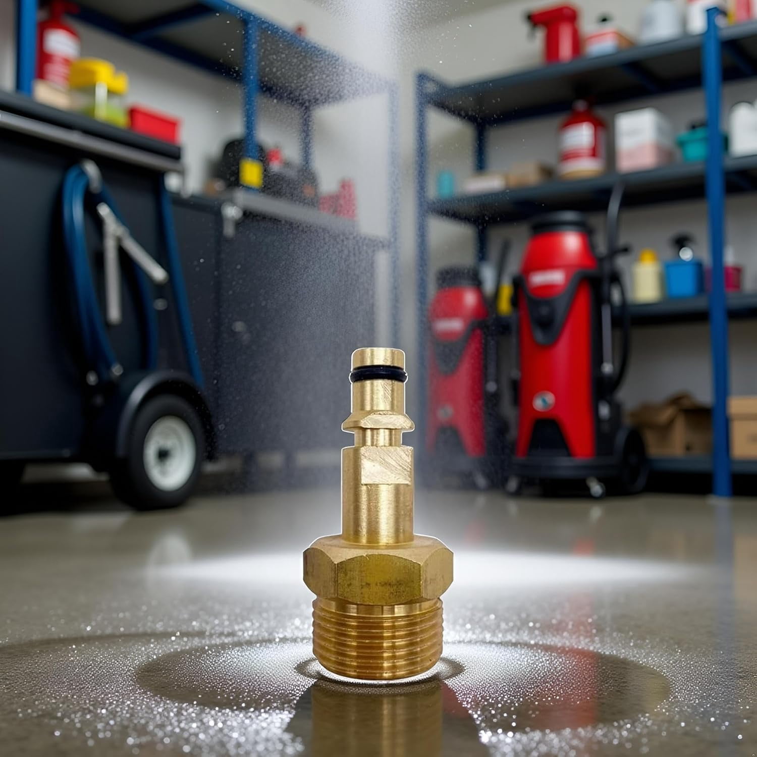 Gold 22 adapter high-pressure water gun hose adapter pressure pipe quick connect conversion fitting, suitable for series high-pressure water guns, high-pressure water gun accessories and accessories
