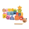 thumbnail image 1 of Bloques de cordones Toy BOHS Caterpillar con formas de aprendizaje para niños pequeños, 1 of 8