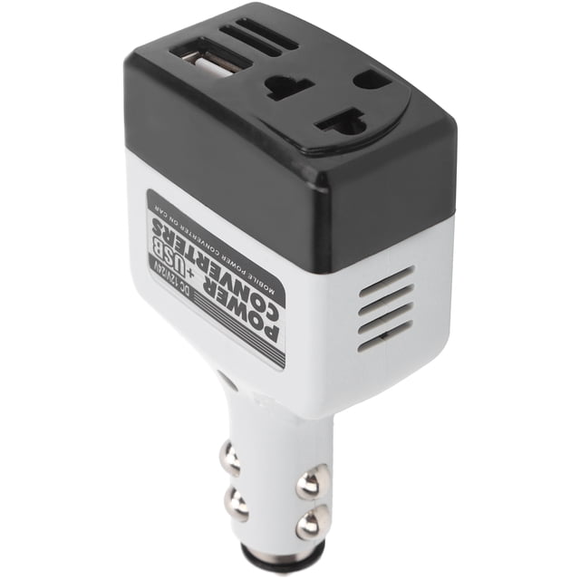 10w Usb Auto Charger 12V/24V Mobile Power Converter USB Auto Charger For Mobile Phone Charging Black