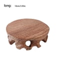 thumbnail image 4 of Destyer Wooden Base Stable Smooth Vintage Exquisite Figurines Stand Clear Texture Pedestal Craft Home Teapot Room Stores 10cm, 4 of 6