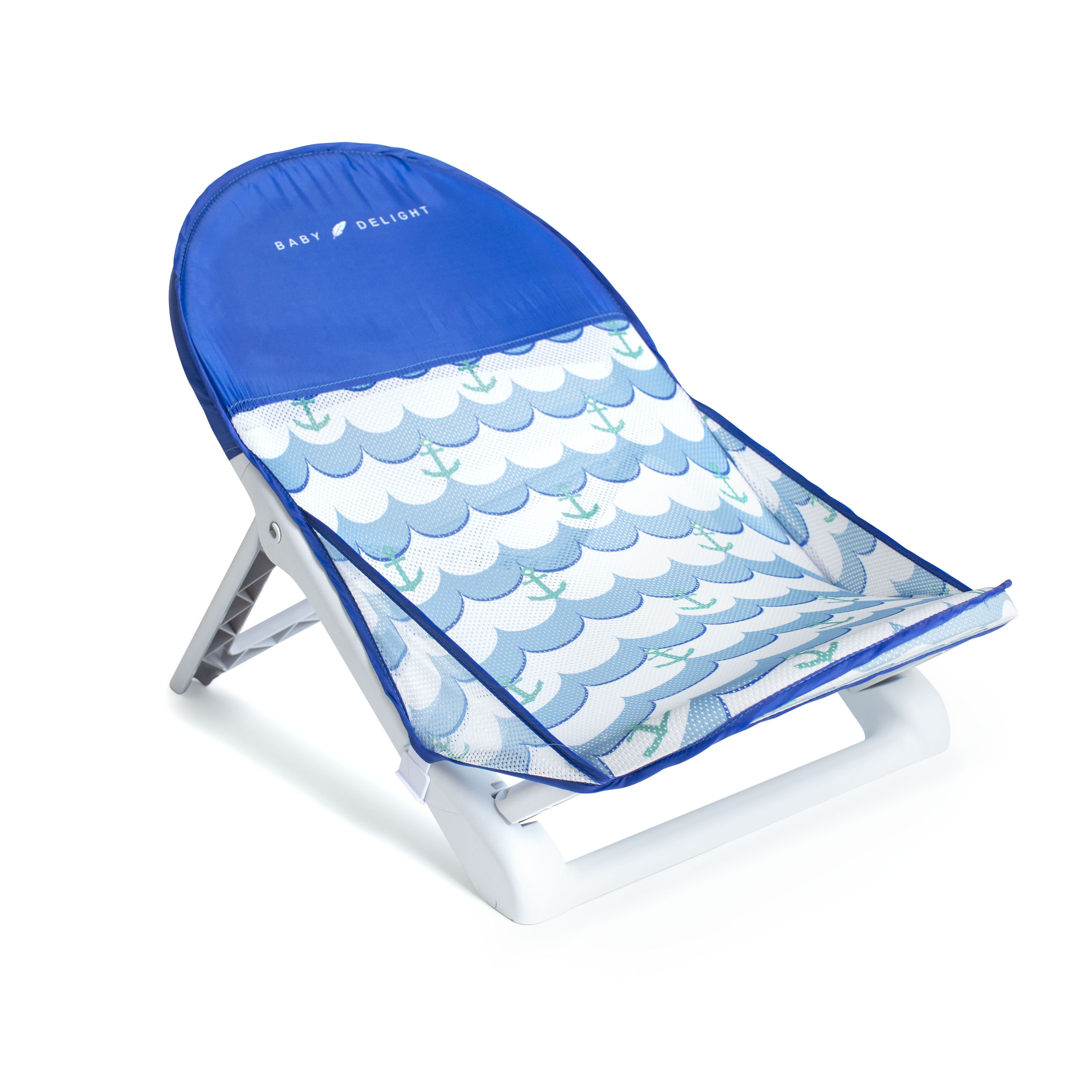Baby Delight Cushy Nest Cloud Premium Infant Bather Teal Gray / Baby Care : Or 3 payments of $10.