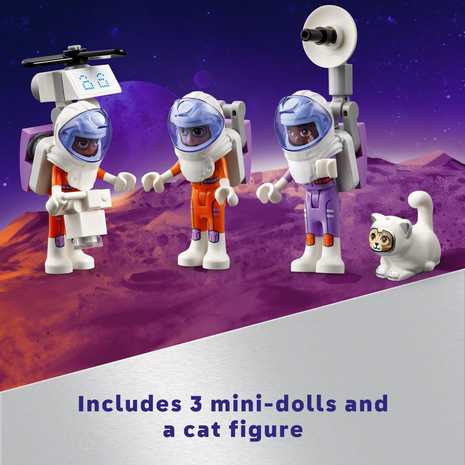 LEGO Friends Mars Space Base and Rocket Set, Science Toy for Pretend Play with 3 Mini-Dolls and Spaceship Toy, Gift for Girls, Boys and Kids Ages 8 and Up  who Love Tech and Outer Space Toys, 42605