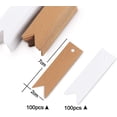 thumbnail image 3 of Etiqueta de papel kraft para tarjetas de 200 Uds., etiqueta de regalo blanca y marrón de 7*2cm, cordón de algodón amarillo natural de 20 yardas para favores de boda y manualidades para fiestas TUNC Sencillez, 3 of 5