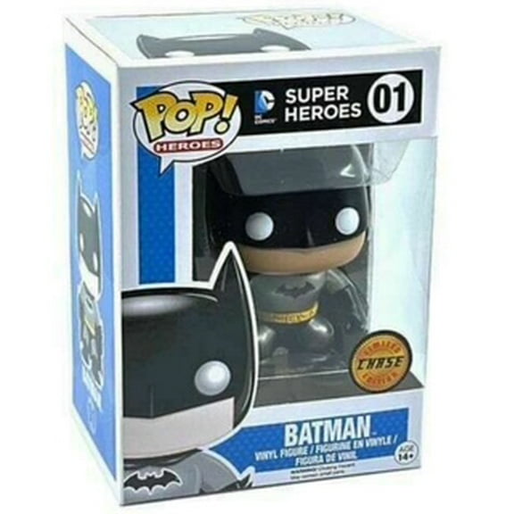 Funko Pop Batman 01 Metallic Chase Variant Exclusive Vinyl Figure