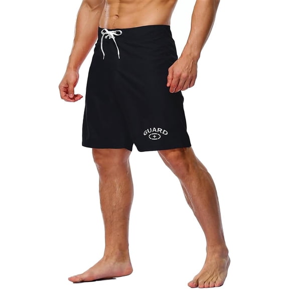 Adoretex Men's Guard Board Short Swimsuit (MG008) - Black - 30