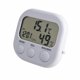 thumbnail image 4 of Termómetro digital de alta precisión, termómetro, humedad, reloj, barómetro, higrómetro (blanco), 4 of 7