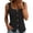 #377-Black, variant on Womens Summer Tops Sleeveless Cropped Fit Lapel Button Solid Stretchy Vest for Casual Daily Wear Gift