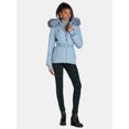thumbnail image 2 of F.O.G. Women's and Women's Plus Belted Puffer with Faux Fur Hood, Sizes S-3X, 2 of 5