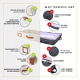 thumbnail image 3 of HOMELUX THEORY 2 contenedores de almacenamiento de perfil bajo debajo de la cama, organizador de almacenamiento fino debajo del sofá con contenedores y tapas, caja de almacenamiento debajo de la cama, 3 of 5