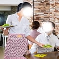 thumbnail image 4 of Ficarrico Delantal de media cintura de estilo corto de lona transpirable fresco cocina casera ropa de trabajo de catering, 4 of 5