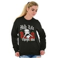 thumbnail image 4 of Betty Boop Hug Life Chose Me Roses Women Plus Size Sweatshirt Brisco Brands 2X, 4 of 5