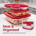 thumbnail image 2 of Rubbermaid 0.77-Cup EasyStore Rectangle Containers, 2 Pack, Food Storage Containers, Food Storage Containers with Lids, 2 of 3