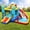 Red, variant on LAZY BUDDY Inflatable Bounce House with Water Slide, Portable Kids Bouncy Castle Water Park with Splash Pool, Jumping Area, Climbing Wall & Air Blower for Indoor Outdoor
