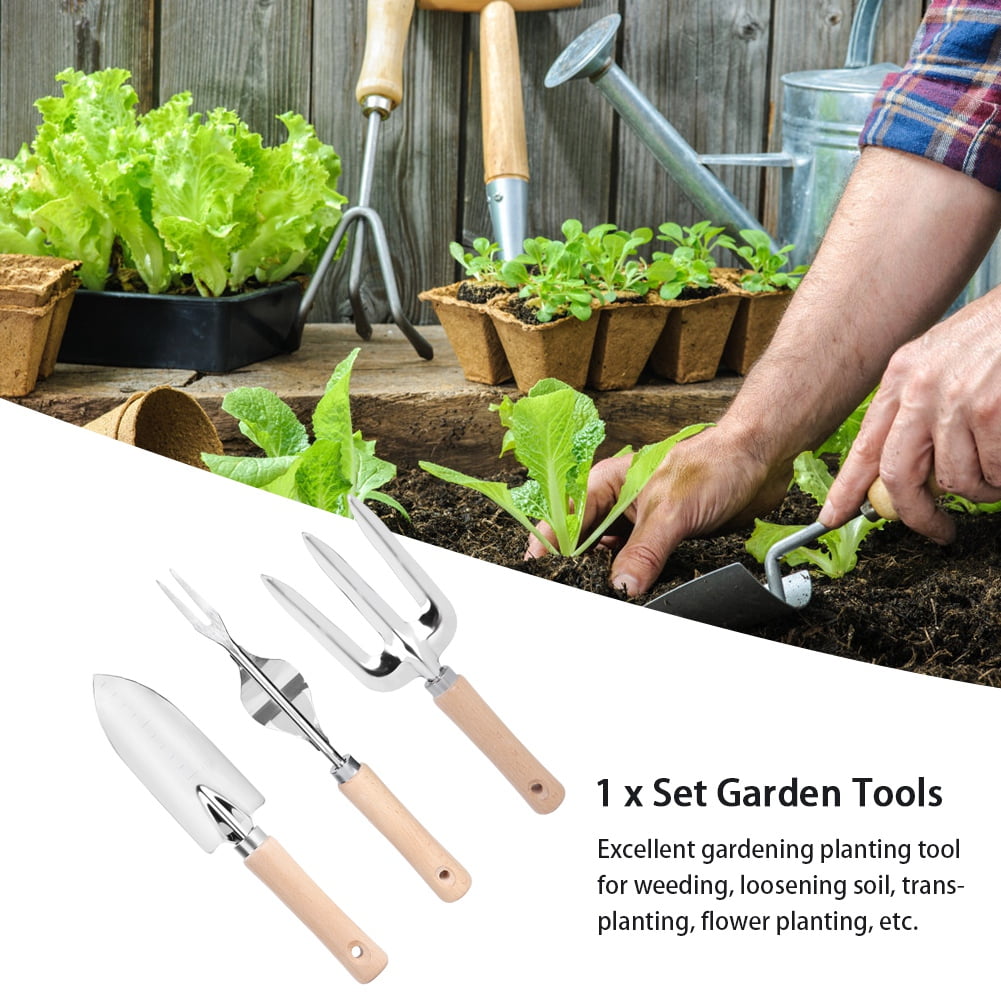 9Pcs Gardening Plant Tool Set Garden Yard Plant Flower Care Hand Tools w/ Case 