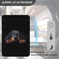 thumbnail image 5 of POLERO RV Door Window Shade, Foldable Hook and Loop Fastener RV Blackout Window Cover, UV Rays Protection for Camper Trailer Door, Light-resistant Fabric (Dachshund Dog), 5 of 7