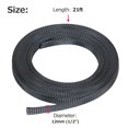 thumbnail image 4 of Graflsoa High-Temperature Resistant Fiberglass Braided Sleeve, 1/2in Diameter, 21ft Length, Durable Wire Protection for Automotive and Electronics, 4 of 6