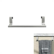 Towel Rack for Cabinet 304 Stainless Steel Towel Rack Modern Over Cabinet Hanger Sliver Towel Bar Holder 9.46 Inch Storage Organizer for Universal Fit on Kitchen Over Cupboard