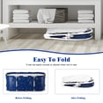 thumbnail image 6 of Dapmiu Nylon Cloth Folding Bathtub, Universe Pattern, Reinforced Bracket, Large Capacity Portable, 120cm Size, Home & Travel Bath Tub(Starry Sky1.15m), 6 of 7